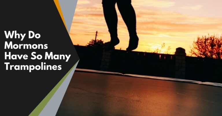 Why Do Mormons Have So Many Trampolines.